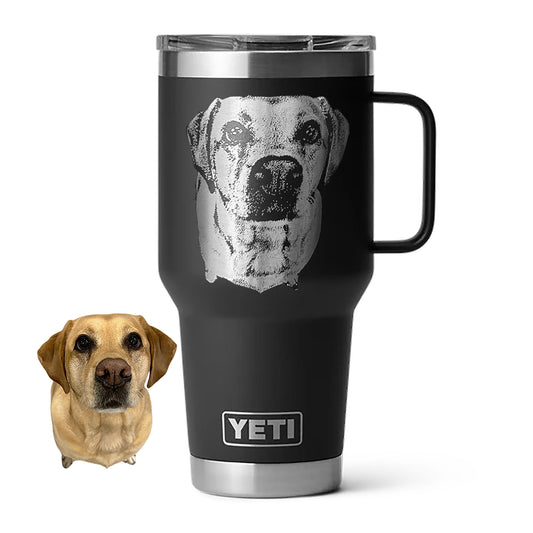 Photo Products - YETI  Rambler Travel Mug Engraved with Pet or Human Photos
