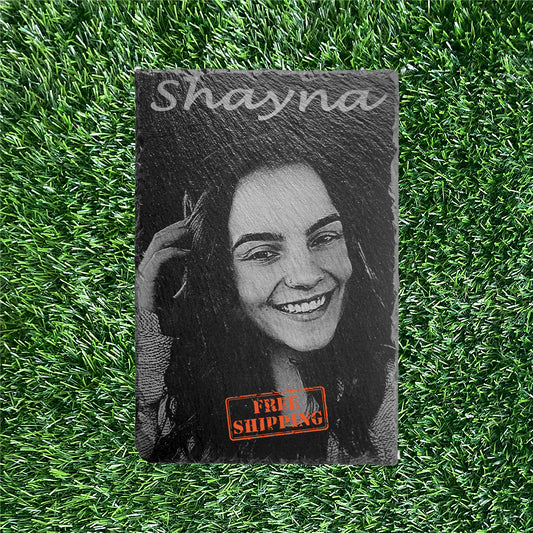 Human Memorial SMALL SIZES, laser engraved photo  Inside, outdoor and gardening.